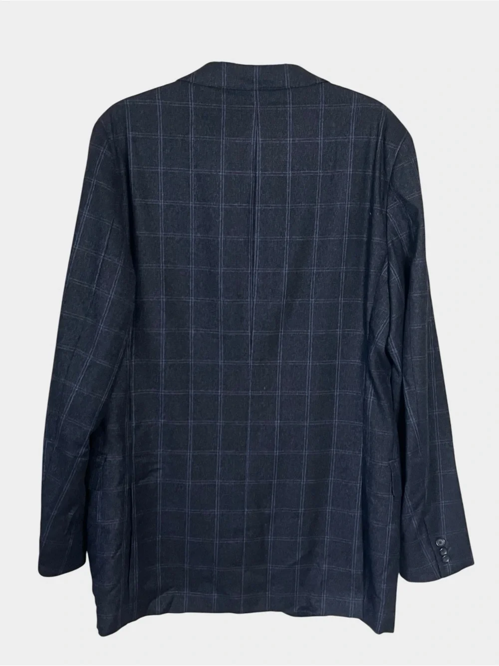 ERMENEGILDO ZEGNA Trofeo Wool Windowpane Sport Coat Blazer 54L / US 44L